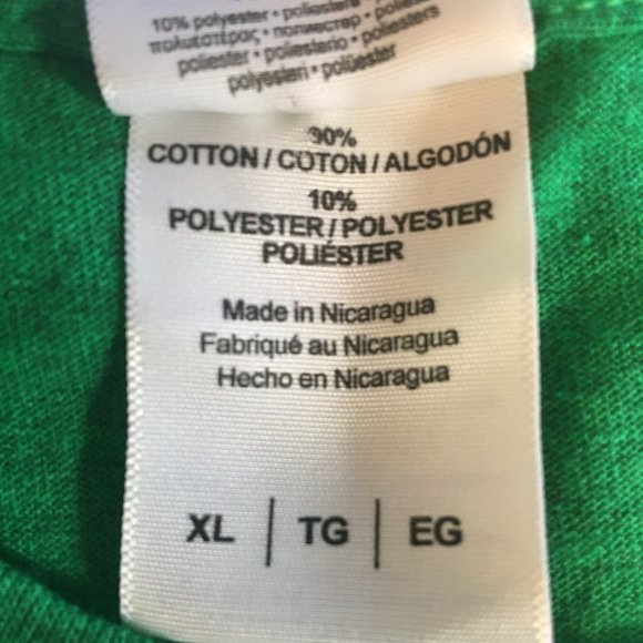 St. Paddys Holiday Tee Shirt Adult XL Green Mustache You For A Beer Graphic - Picture 7 of 7